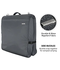 Wally Bags 45-inch Framed Garment Bag with Shoulder Strap and Multiple Accessory Pockets