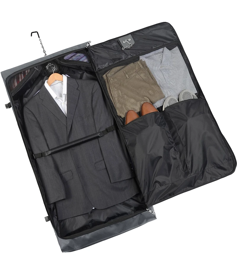Wally Bags 45-inch Framed Garment Bag with Shoulder Strap and Multiple Accessory Pockets