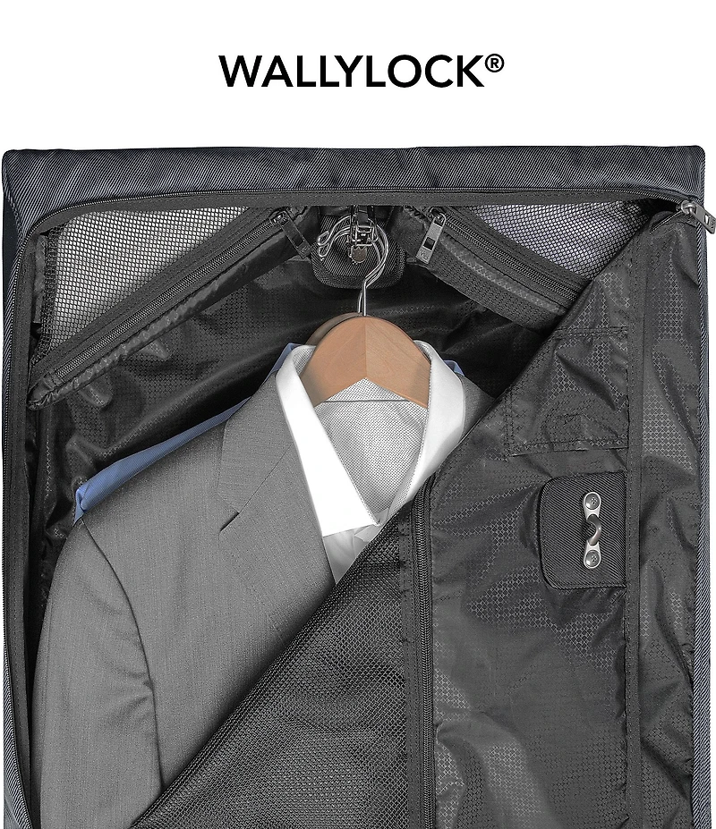Wally Bags 45-inch Framed Garment Bag with Shoulder Strap and Multiple Accessory Pockets