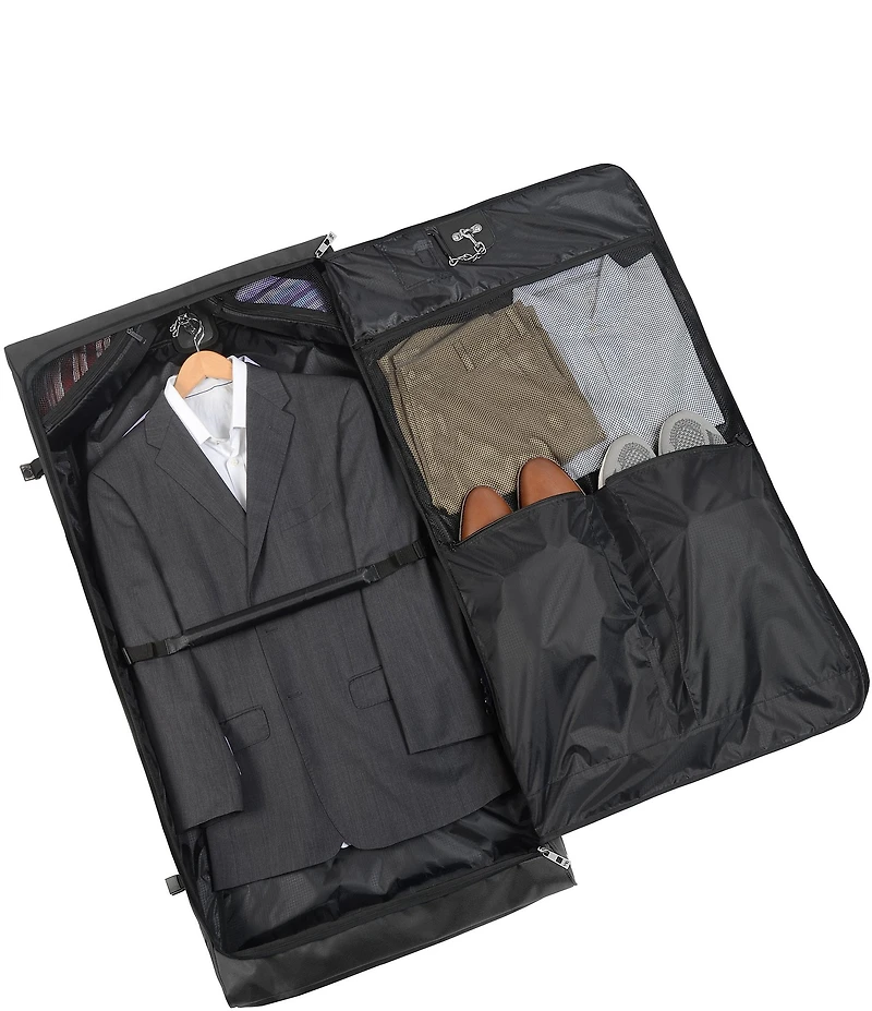 Wally Bags 45#double; Premium Framed Garment Bag with Shoulder Strap and Multiple Pockets