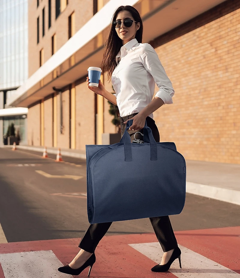 Wally Bags 60-in Premium Tri-Fold Travel Garment Bag with Pocket