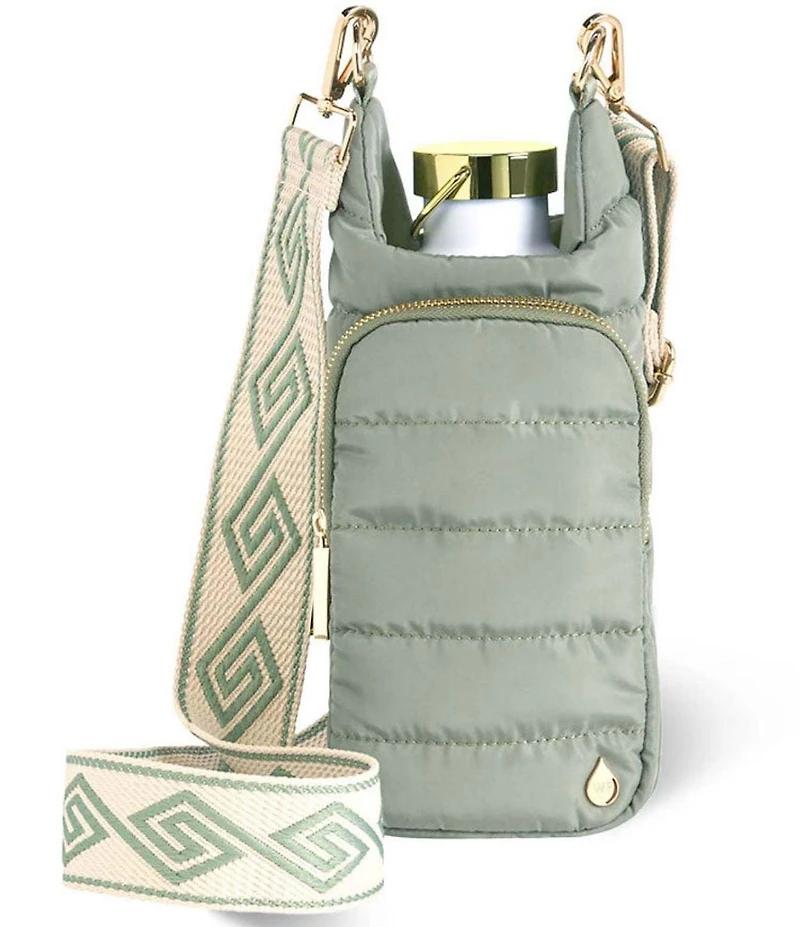 WanderFull Original Sage Green Printed Strap HydroBag Crossbody Bag