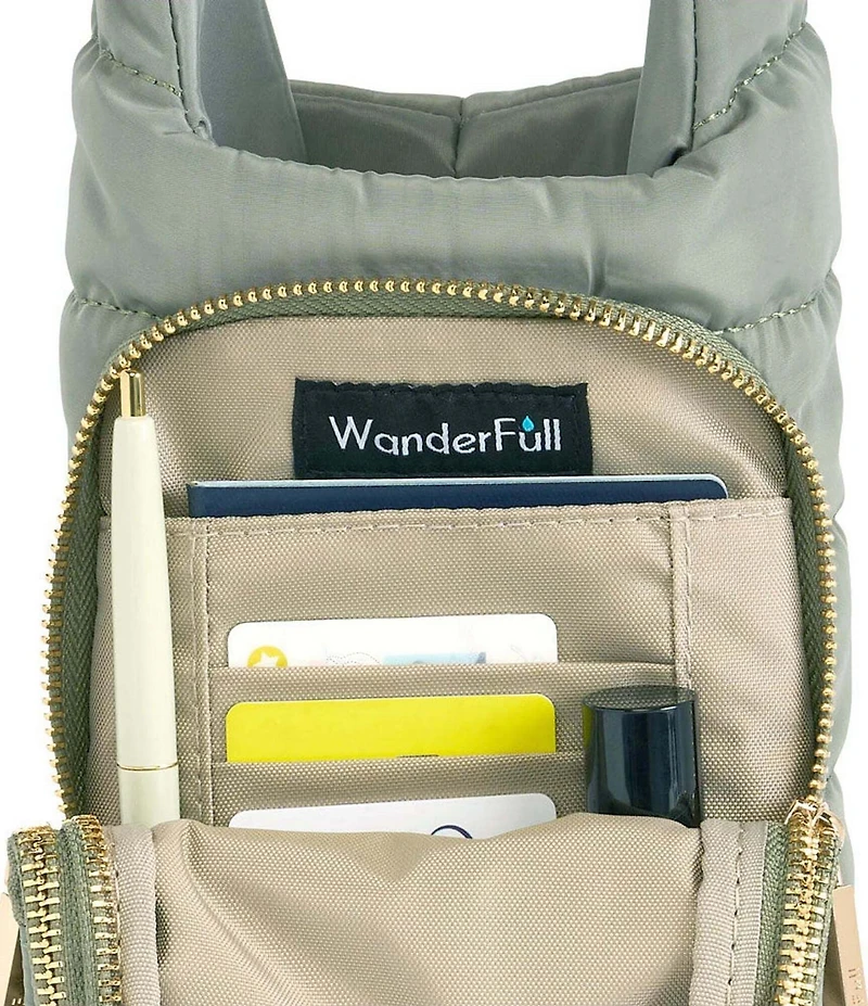 WanderFull Original Sage Green Printed Strap HydroBag Crossbody Bag