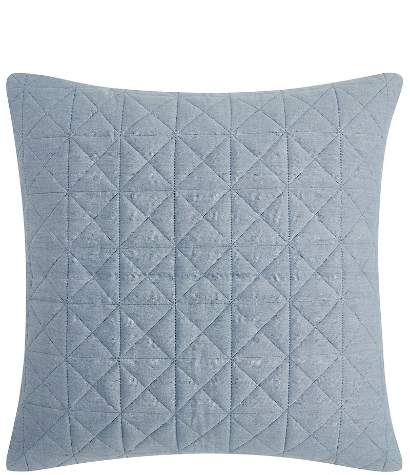 Waterford Danicall Diamond Quilted Chambray Filled Euro Sham