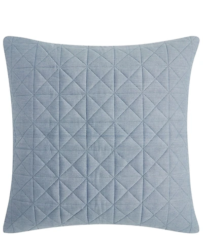 Waterford Danicall Diamond Quilted Chambray Filled Euro Sham