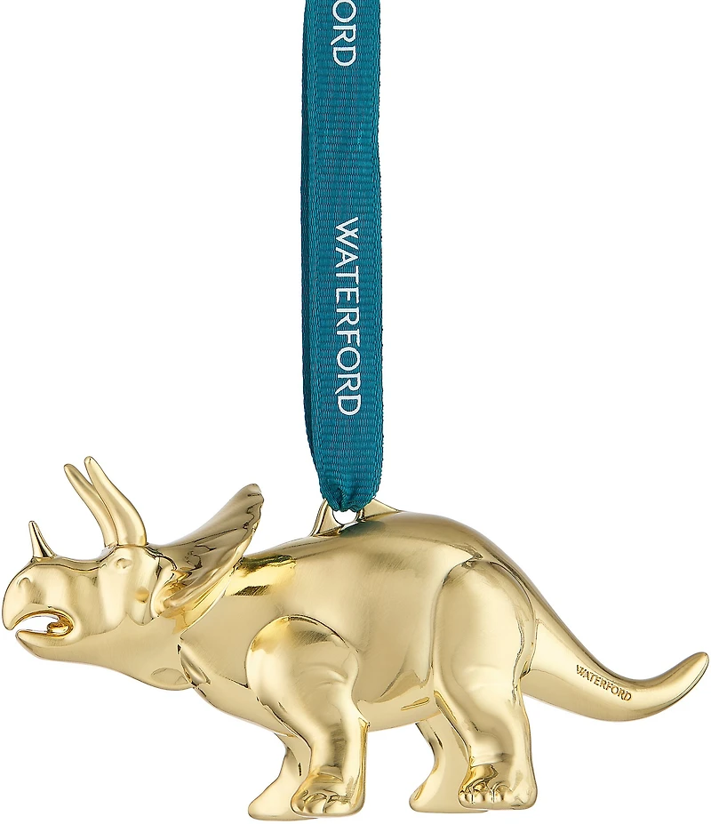 Waterford Golden Triceratops Ornament