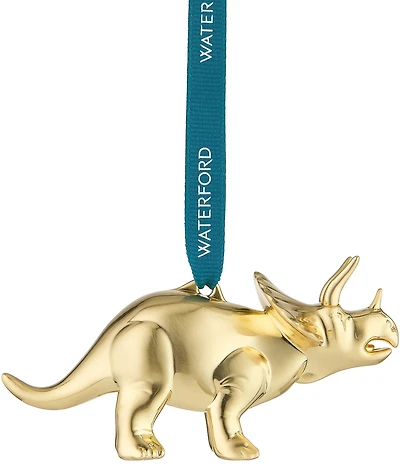 Waterford Golden Triceratops Ornament
