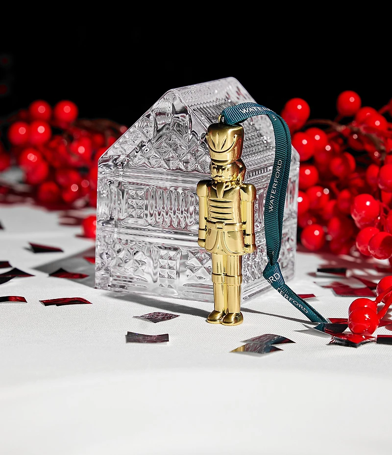 Waterford Christmas Nutcracker Golden Ornament
