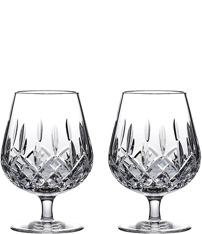 Waterford Crystal Connoisseur Lismore Brandy Balloon Glasses, Set of 2