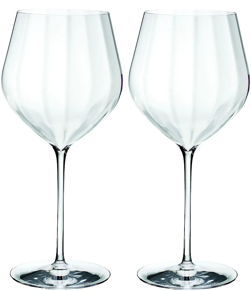 Waterford Crystal Elegance Optic Cabernet Sauvignon Stemware, Set of 2