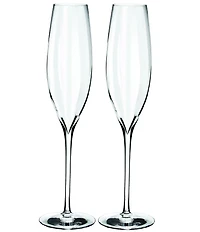 Waterford Crystal Elegance Optic Champagne Flutes, Set of 2