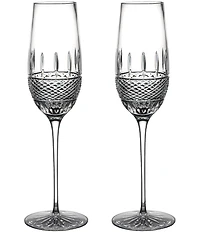 Waterford Crystal Irish Lace Flutes, Set of 2