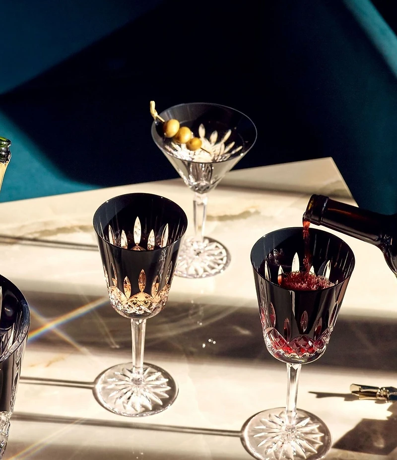 Waterford Lismore Black Martini 7floz, Set of 2