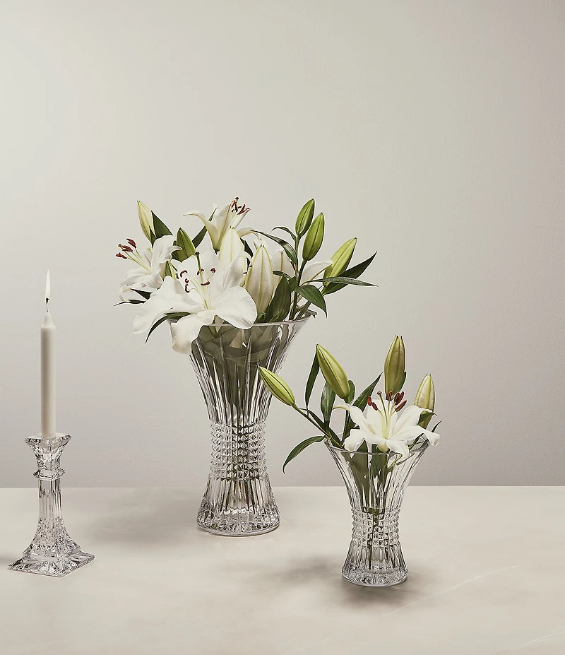 Waterford Lismore Diamond Vase, 14in
