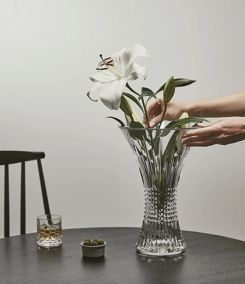 Waterford Lismore Diamond Vase, 14in