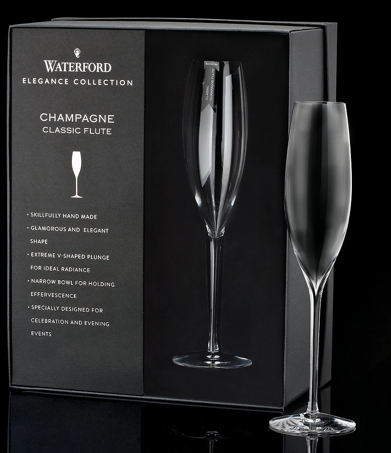 Waterford Elegance Champagne Classic Flutes, Set of 2