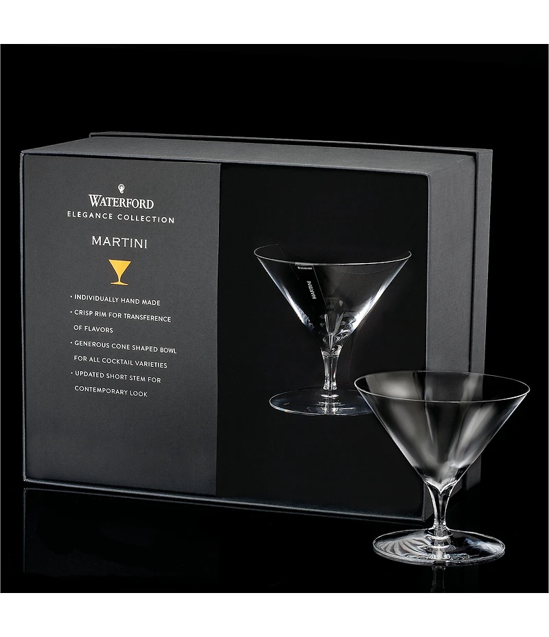 Waterford Elegance Martini Glass 10.5floz, Set of 2