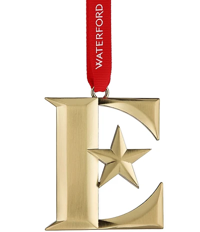 Waterford Elton John Golden E Icon Ornament