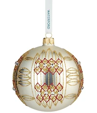 Waterford Holiday Heirlooms Dungarvan Silver Glass Ornament
