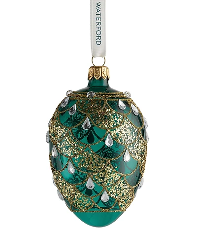 Waterford Holiday Heirlooms Oval Jewel Glass Ornament