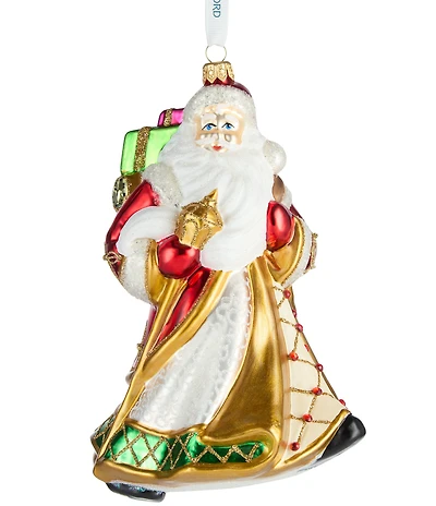 Waterford Holiday Heirlooms Santa Glass Ornament