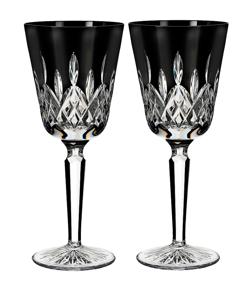 Waterford Lismore Black Wine Glass 9-oz, Set of 2