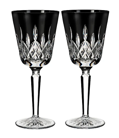 Waterford Lismore Black Wine Glass 9-oz, Set of 2