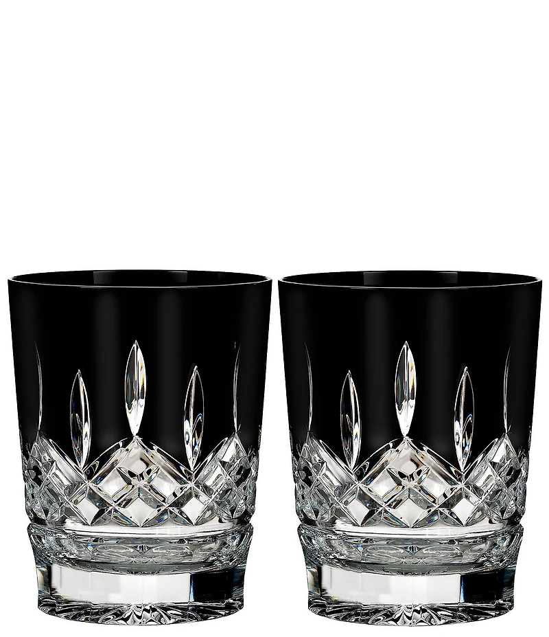 Waterford Lismore Black Double Old Fashioned, Set of 2