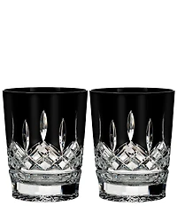 Waterford Lismore Black Double Old Fashioned, Set of 2