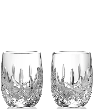 Waterford Connoisseur Lismore Round Double Old Fashion, 6-oz, Set of 2