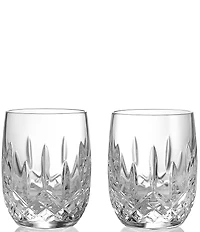 Waterford Connoisseur Lismore Round Double Old Fashion, 6-oz, Set of 2