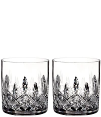 Waterford Connoisseur Lismore Straight Double Old Fashion 6-oz, Set of 2
