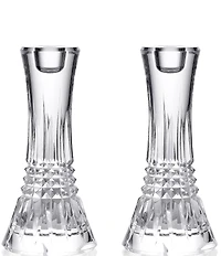 Waterford Lismore Diamond Candlestick, Set of 2