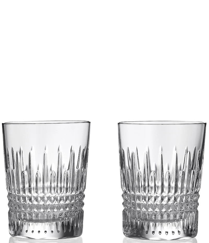 Waterford Lismore Diamond Double Old Fashioned Glass, 10.5-oz, Set of 2