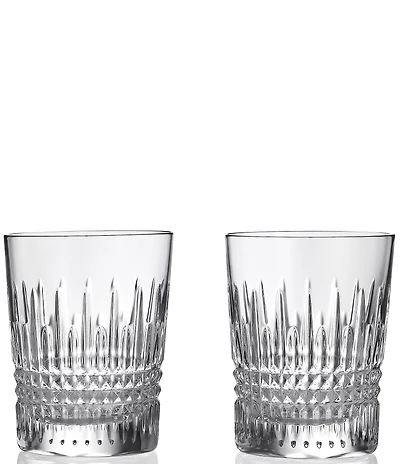 Waterford Lismore Diamond Double Old Fashioned Glass, 10.5-oz, Set of 2
