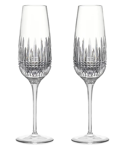 Waterford Lismore Diamond Essence Flute 10.5floz, Set of 2