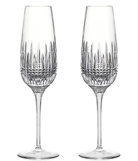 Waterford Lismore Diamond Essence Flute 10.5floz, Set of 2