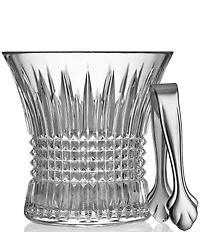 Waterford Lismore Diamond Ice Bucket, 7.5in with Tongs