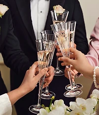 Waterford Lismore Diamond Toasting Flute 5.5floz, Set of 2