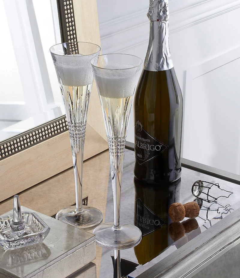 Waterford Lismore Diamond Toasting Flute 5.5floz, Set of 2