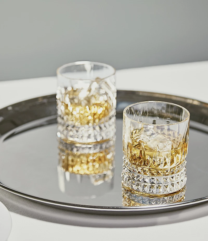 Waterford Connoisseur Lismore Diamond Straight Double Old Fashion 6-oz, Set of 2