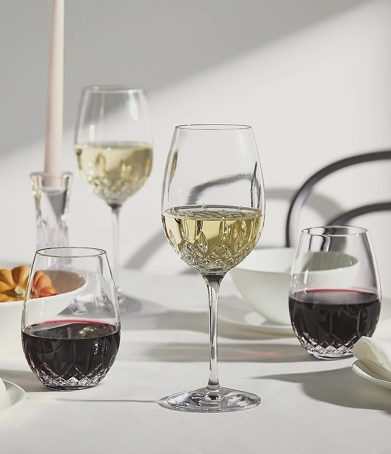 Waterford Lismore Essence Red Wine Stemless Glass 20.5floz, Set of 2