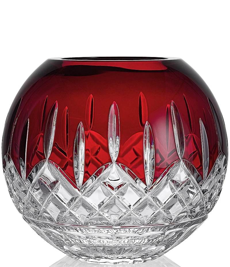 Waterford Lismore Red Rose Bowl, 8in