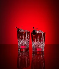 Waterford Lismore Red Straight Double Old Fashion 6-oz, Set of 2