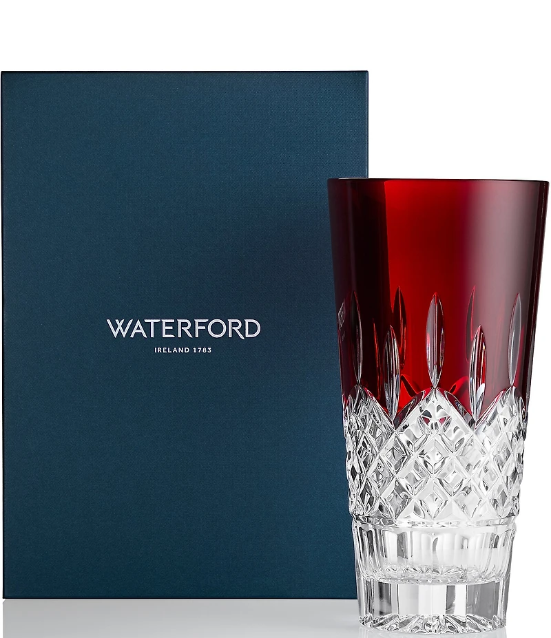 Waterford Lismore Red Vase, 10in
