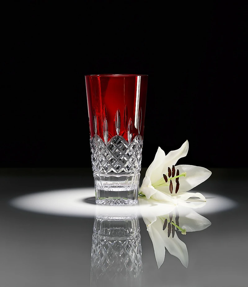 Waterford Lismore Red Vase, 10in