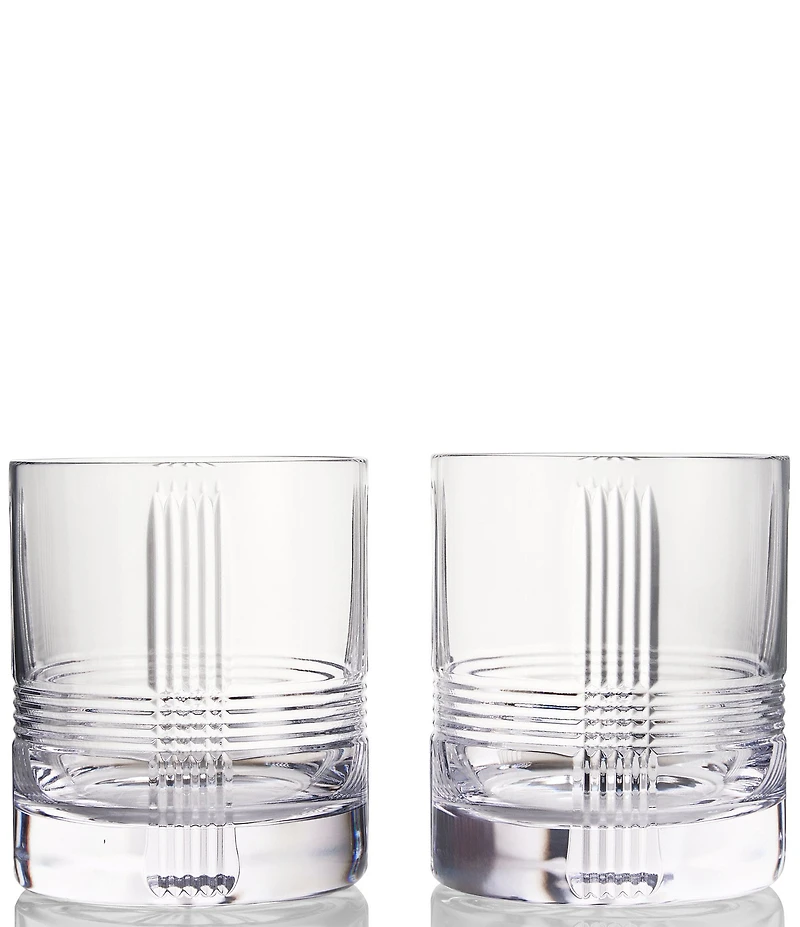 Waterford Marquis by Waterford Vector Double Old-Fashion Glasses, Set of 2