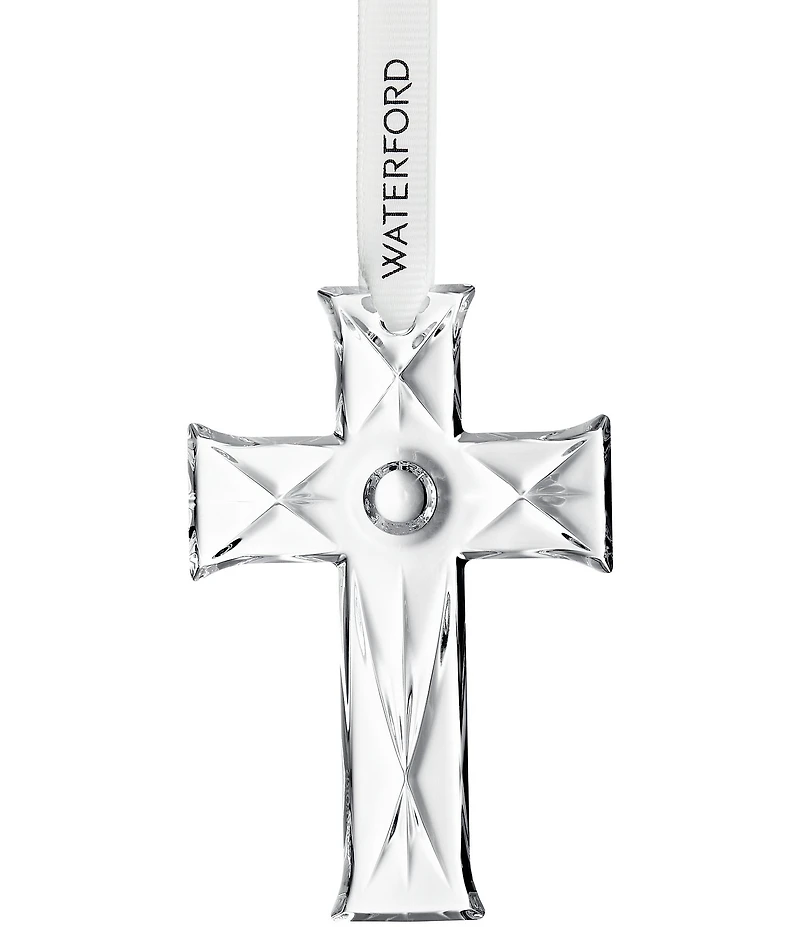 Waterford Mini Cross Crystal Ornament