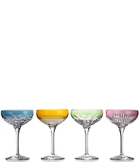 Waterford Mixology Colour Coupe Glasses, 9-oz, - Set of 4