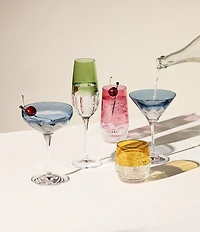 Waterford Mixology Colour Flute Glasses, Set of 4